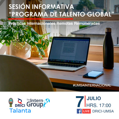 SESIÓN INFORMATIVA: "PROGRAMA DE TALENTO GLOBAL" - THE INTERN GROUP (TALANTA)