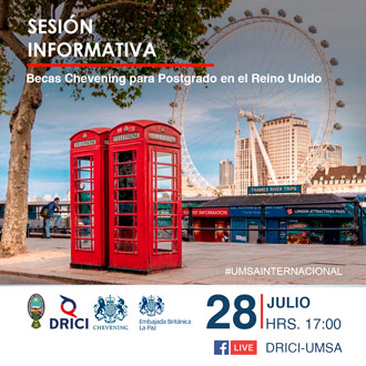 SESIÓN INFORMATIVA: "PROGRAMA DE BECAS CHEVENING PARA POSTGRADO EN EL REINO UNIDO"