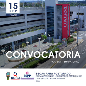 BECAS PARA POSTGRADO - OEA & UAGM 2022
